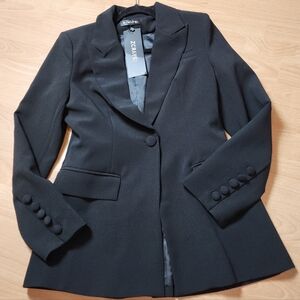 NWT ZCRAVE Naoma Black Single Button Blazer Size Medium Runs Small